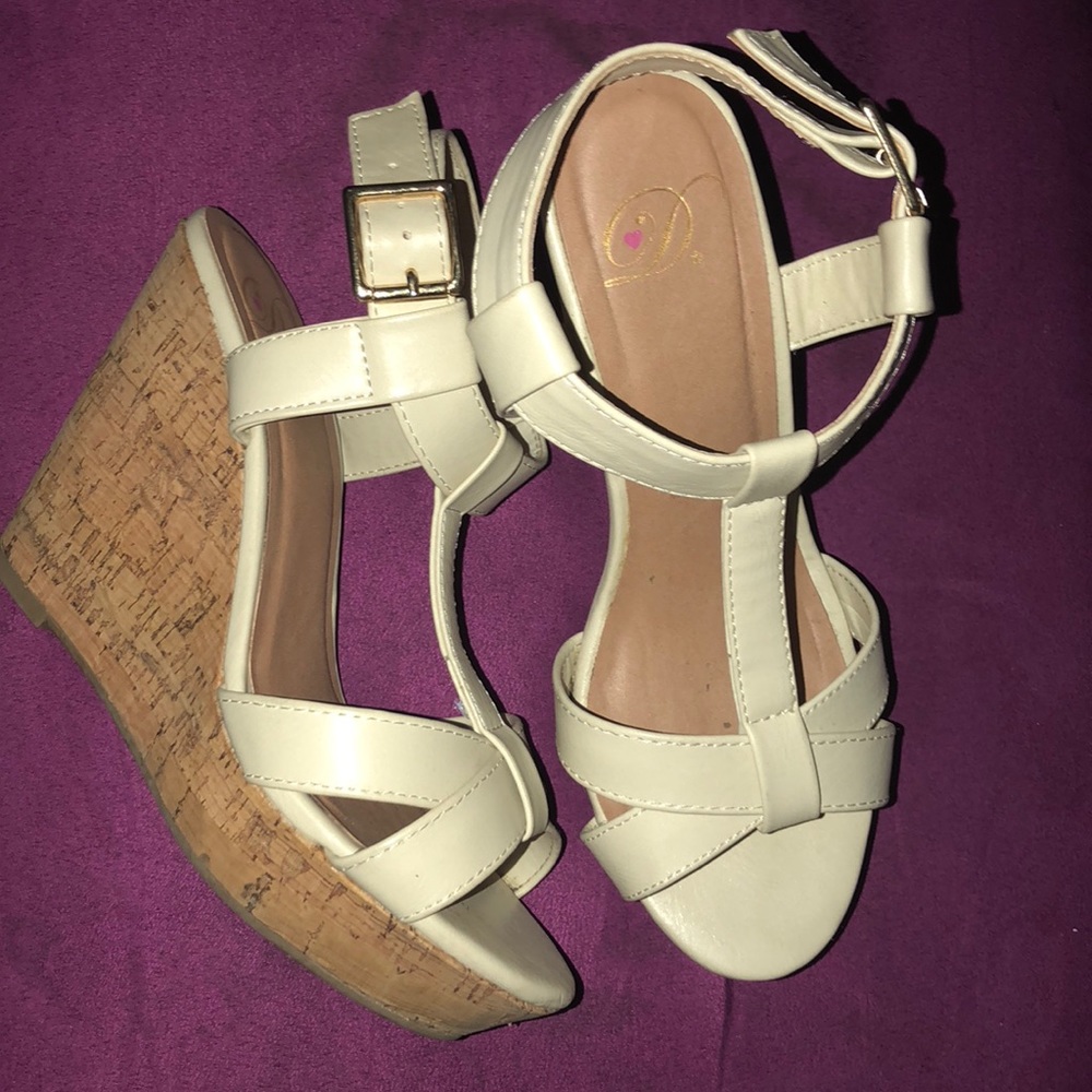 Only worn ONCE, Wedges good size.